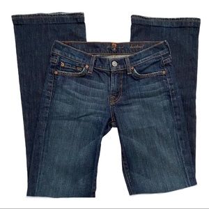 7 for all mankind bootcut jeans size 25 ,inseam31”